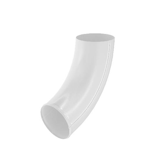 Водосток Aquasistem, система 125x90 - Отвод трубы RR 20 Белый купить в Калаче-на-Дону