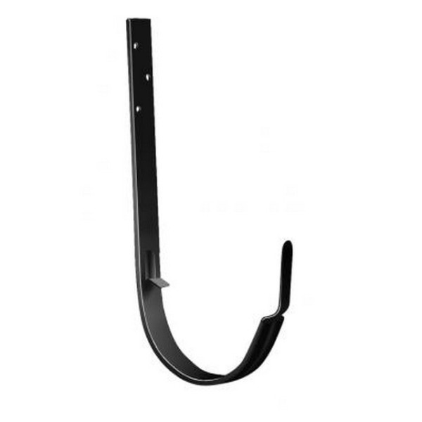 Водосток Grand Line 125x90 – Кронштейн длинный RAL 9005 купить в Калаче-на-Дону