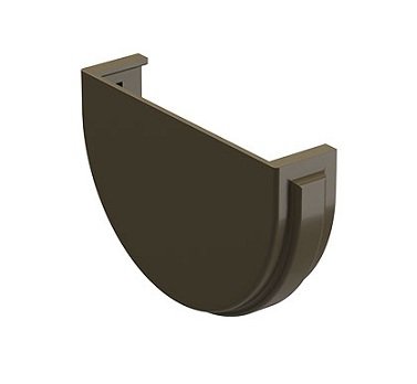 Заглушка желоба Docke Premium ПВХ - Каштан купить в Калаче-на-Дону