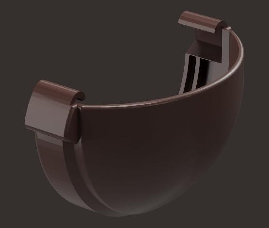 Заглушка желоба Docke Lux ПВХ - Шоколад купить в Калаче-на-Дону