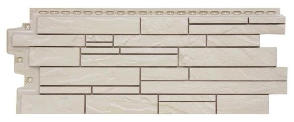 Фасадная панель Grand Line Скала Стандарт молочный купить в Калаче-на-Дону