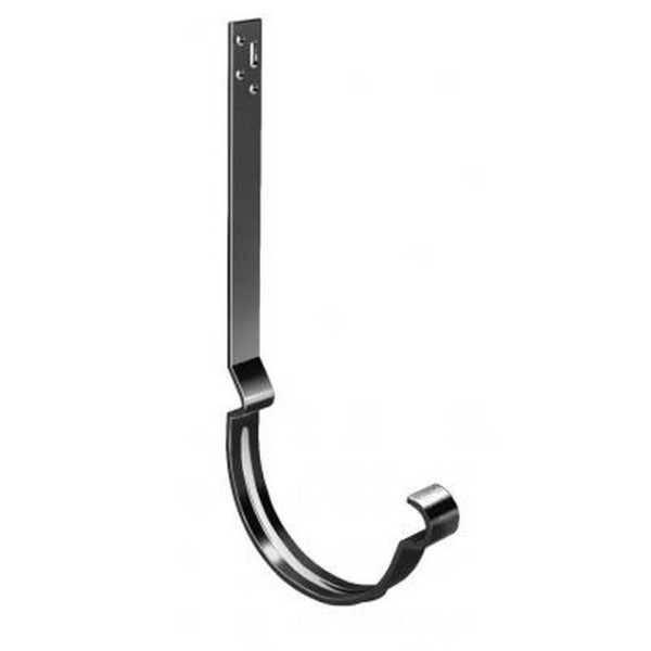 Водосток Grand Line 125x90 – Кронштейн длинный полоса RAL 9005 купить в Калаче-на-Дону