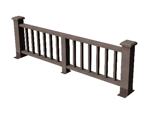 Ограждения декоративное ДПК GRINDERDECO Троя венге купить в Калаче-на-Дону