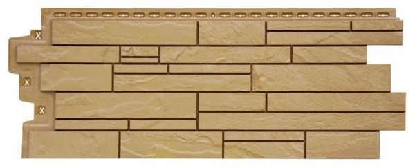 Фасадная панель Grand Line Скала Стандарт песочная купить в Калаче-на-Дону