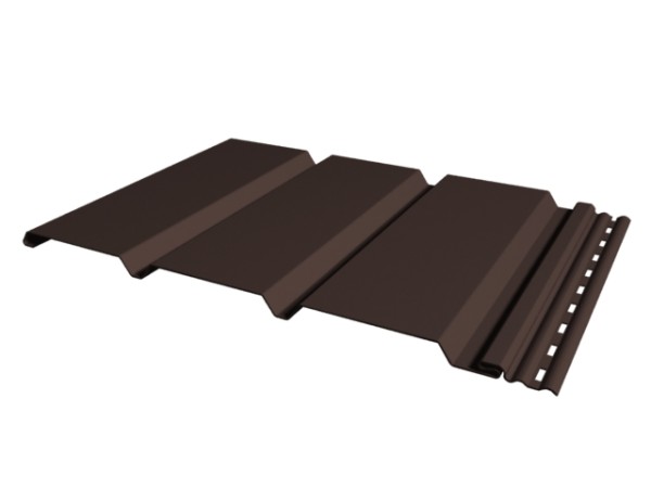 Софит к сайдингу ГЛАДКИЙ TECOS ТЁМНЫЙ-КАШТАН купить в Калаче-на-Дону