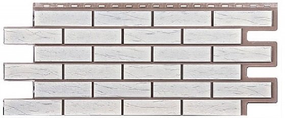 Фасадная панель T-Сайдинг-Кирпич Саман Белый купить в Калаче-на-Дону