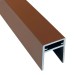 П-профиль Алюминиевый EasyDecking 35x25 Коричневый купить в Калаче-на-Дону