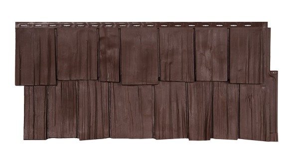 Фасадная панель T-Сайдинг- Щепа Дуб ЭКО-1 Браун купить в Калаче-на-Дону