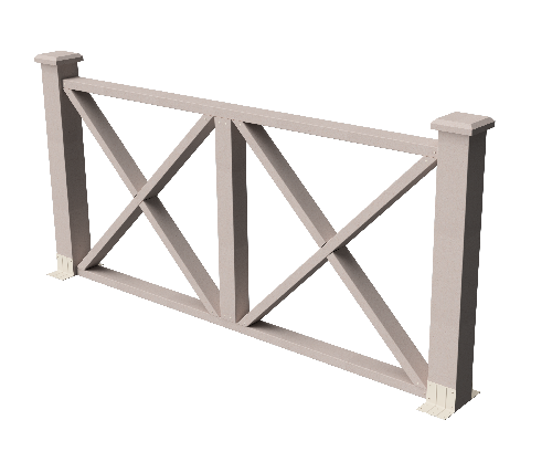 Ограждения декоративное ДПК GRINDERDECO Тауэр выбеленый дуб купить в Калаче-на-Дону