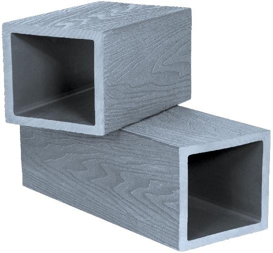 Столб опорный Polivan SINGARAJA 3D фактура дерева, серый купить в Калаче-на-Дону