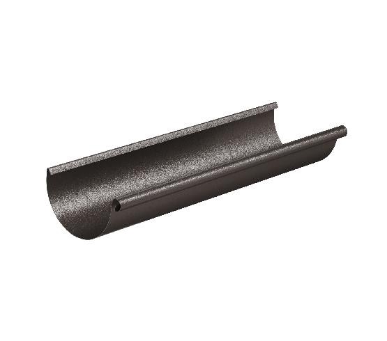 Водосток Aquasistem, Система 125/90 - Желоб водосточный 3 метра RR 32 Тёмно-коричневый matt купить в Калаче-на-Дону