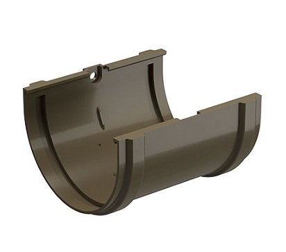 Соединитель желоба Docke Premium ПВХ - Каштан купить в Калаче-на-Дону