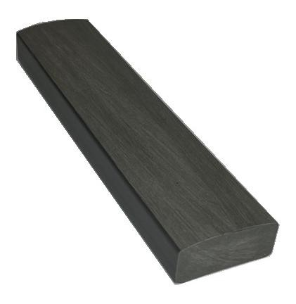 Лавочный брус Ecodecking Некст полнотелый брашированный 70х35 графит (под заказ) купить в Калаче-на-Дону