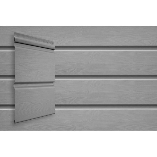 Виниловый сайдинг Grand Line Double-Брус Серый купить в Калаче-на-Дону