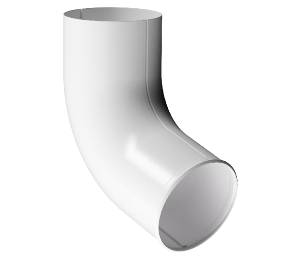 Отвод трубы D90 Döcke STAL PREMIUM Пломбир, (RAL 9010) купить в Калаче-на-Дону