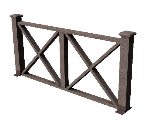 Ограждения декоративное ДПК GRINDERDECO Тауэр венге купить в Калаче-на-Дону