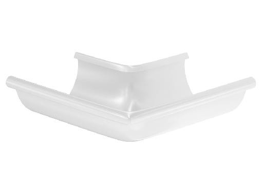 Водосток Aquasistem, система 150/100 - Угол желоба, наружный 90° RAL 9003 Белый купить в Калаче-на-Дону