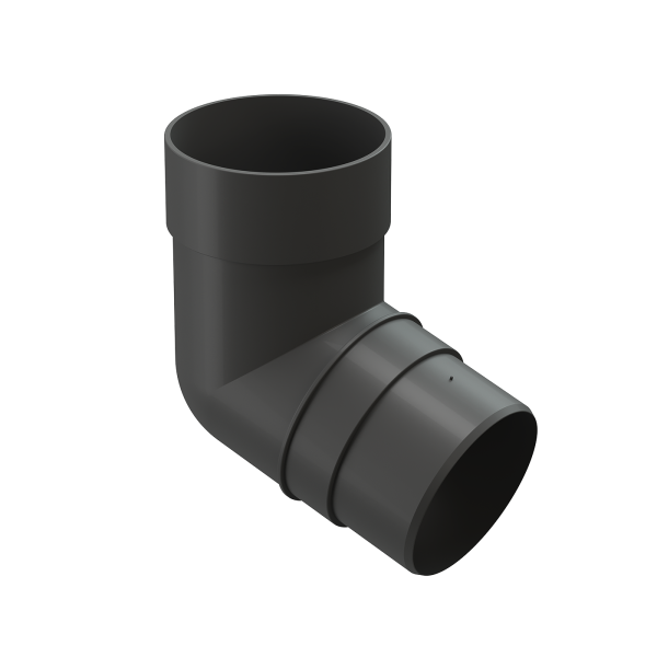 Колено 72˚ для водосточной трубы Docke Premium Графит купить в Калаче-на-Дону