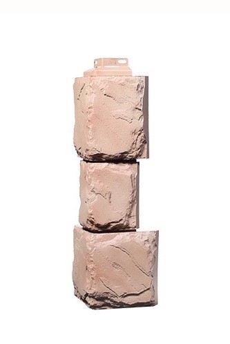 Угол наружный «Камень крупный» Терракотовый купить в Калаче-на-Дону