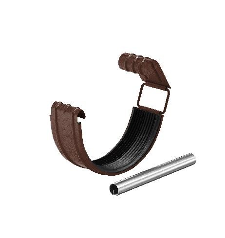 Водосток Aquasistem, Система 150/100 - Соединитель желоба с резиновым уплотнителем RAL 8017 Коричневый matt купить в Калаче-на-Дону