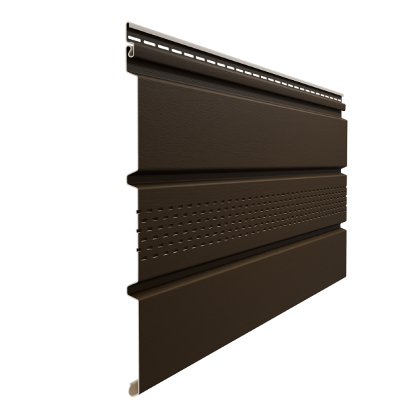 Софит Элит с центральной перфорацией Коричневый (темный дуб) купить в Калаче-на-Дону