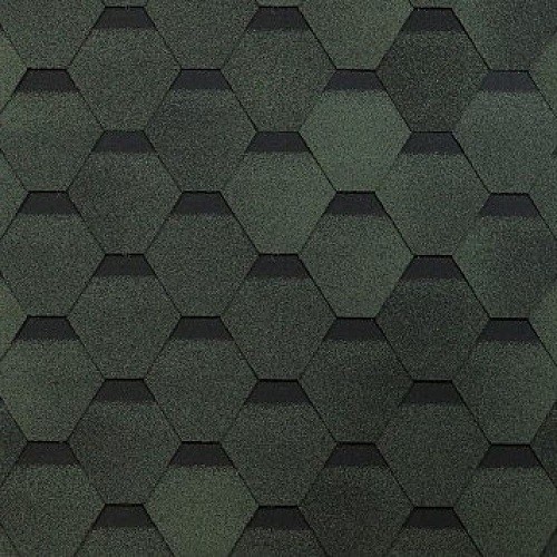 Гибкая черепица Shinglas, коллекция Оптима – Зеленый купить в Калаче-на-Дону