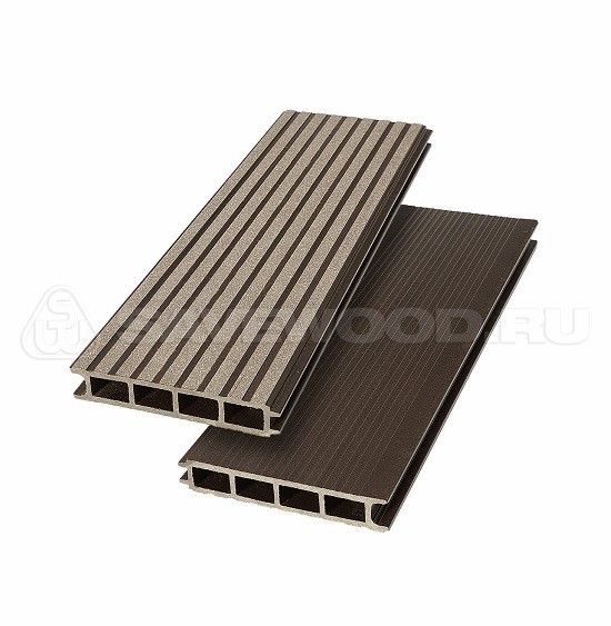 Террасная доска из ДПК SW Ulmus «SaveWood» темно-коричневый купить в Калаче-на-Дону