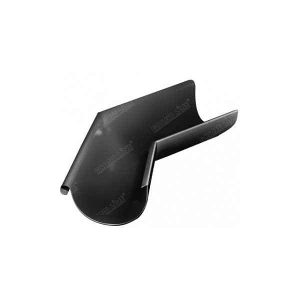 Водосток Grand Line 125x90 – Угол наружный 135° RAL 9005 купить в Калаче-на-Дону