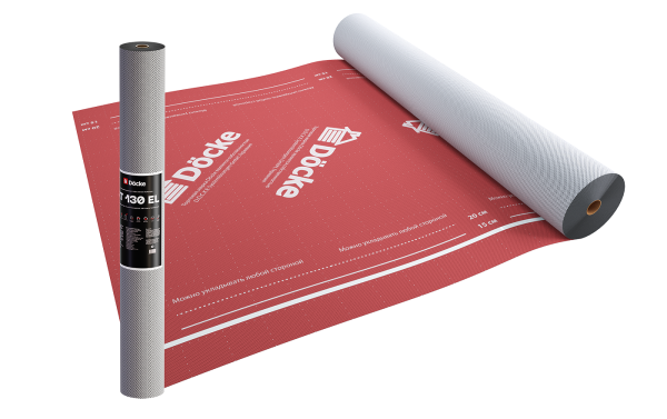 Супердиффузионная мембрана Docke, АT 130 EL трёхслойная, (универсальная с клеевой полосой) купить в Калаче-на-Дону