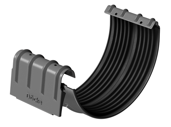 Соединитель желобов D125 Döcke STAL PREMIUM Графит, (RAL 7024) купить в Калаче-на-Дону