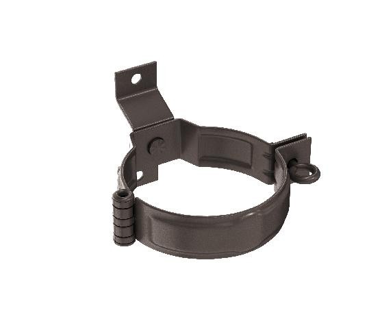 Водосток Aquasistem, система 125x90 - Декоративный хомут трубы под дерево с комплектом крепления RR 32 Тёмно-Коричнневый купить в Калаче-на-Дону