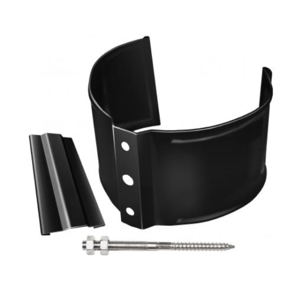 Водосток Grand Line 125x90 – Хомут трубы (на кирпич) RAL 9005 купить в Калаче-на-Дону