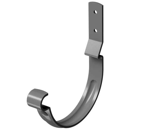 Карнизный крюк короткий (гнутый) D125 Döcke STAL PREMIUM Графит, (RAL 7024) купить в Калаче-на-Дону