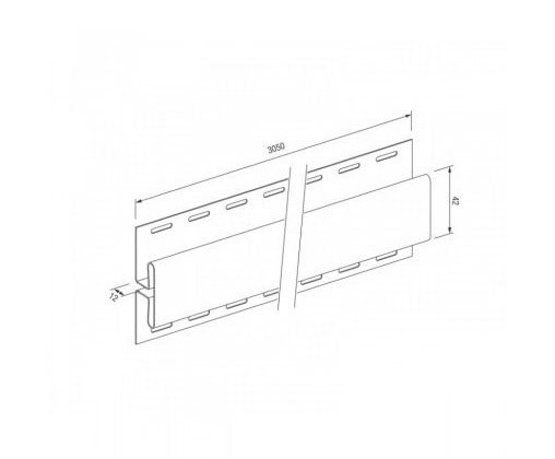 H-профиль для винилового сайдинга VOX STANDART купить в Калаче-на-Дону