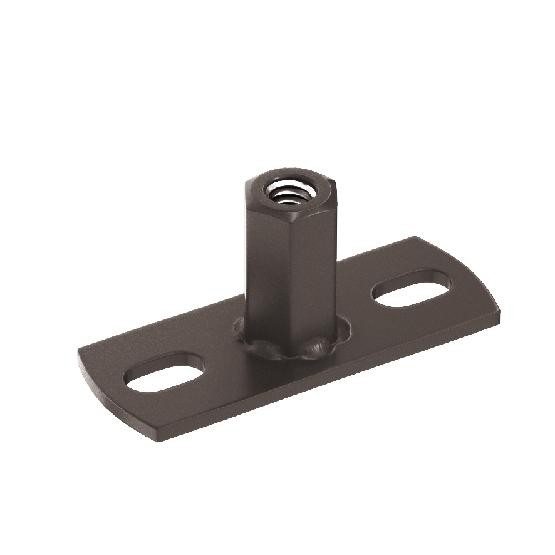 Водосток Aquasistem, система 125x90 - Держатель для хомута под метиз RR 32 Тёмно-Коричневый купить в Калаче-на-Дону