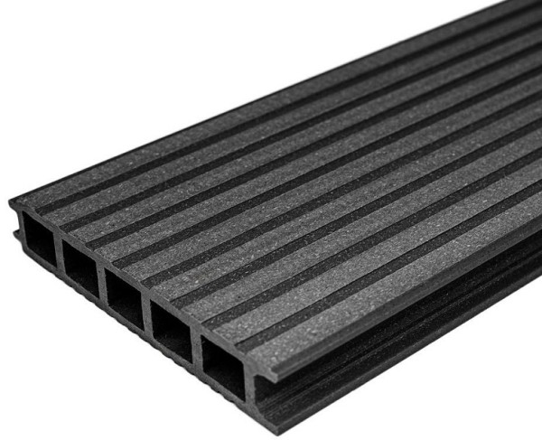 Террасная доска из ДПК бесшовная holzhof, Антрацит купить в Калаче-на-Дону