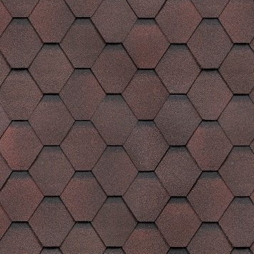 Гибкая черепица Shinglas, серия Классик, коллекция Кадриль – Гранат купить в Калаче-на-Дону