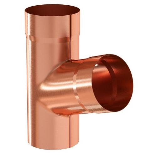Водосток Aquasistem, система 150/100 - Тройник трубы медный купить в Калаче-на-Дону