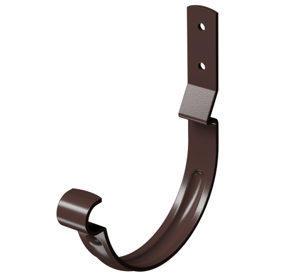 Карнизный крюк короткий (гнутый) D125 Döcke STAL PREMIUM Шоколад, (RAL 8019) купить в Калаче-на-Дону