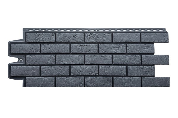 ФП Grand Line состаренный кирпич премиум Графит (шов RAL 9005) купить в Калаче-на-Дону