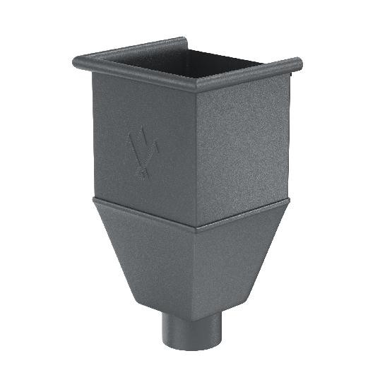 Водосток Aquasistem, Система 150/100 - Воронка_водосборная удлиненая RR 23 Маренго matt купить в Калаче-на-Дону