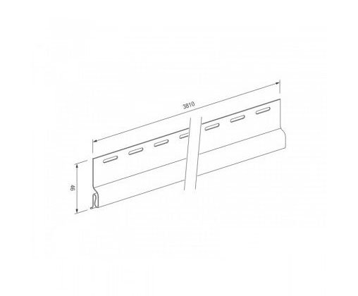 Стартовый профиль для винилового сайдинга VOX STANDART купить в Калаче-на-Дону