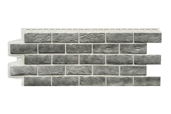 Фасадная панель Grand Line Состаренный кирпич Элит гранит, ШОВ белый купить в Калаче-на-Дону