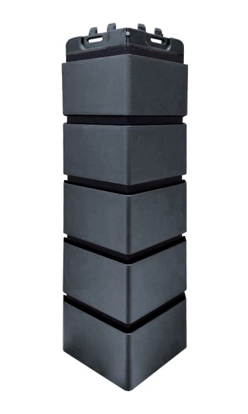 Угол Grand Line состаренный кирпич премиум Графит (шов RAL 9005) купить в Калаче-на-Дону