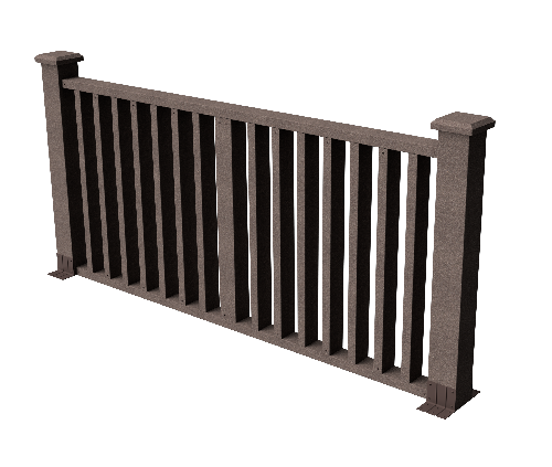 Ограждения декоративное ДПК GRINDERDECO Риальто венге купить в Калаче-на-Дону
