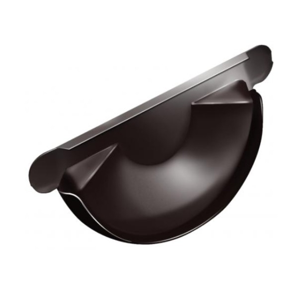 Водосток Grand Line 125x90 – Заглушка желоба RAL 8017 купить в Калаче-на-Дону