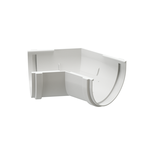 Угол желоба универсал 135˚ Docke Premium ПВХ - Пломбир купить в Калаче-на-Дону