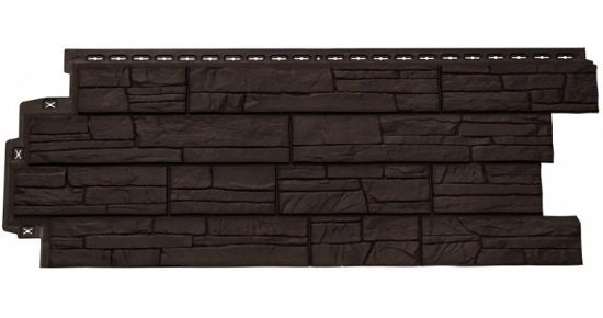 Фасадная панель Grand Line Сланец Шоколадный (коричневый) купить в Калаче-на-Дону