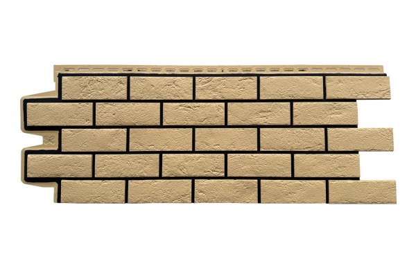 ФП Grand Line состаренный кирпич премиум Песочный (шов RAL 9005) купить в Калаче-на-Дону