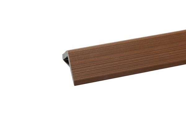 Уголок торцевой Ecodecking Скай коэкструзия 45х45х3000 Тик купить в Калаче-на-Дону